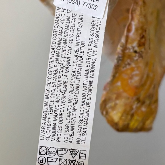 Zara| Boho Paisley Long Sleeve Yellow Gold Lightweight Tunic Mini-Dress Sz S - Picture 4 of 6